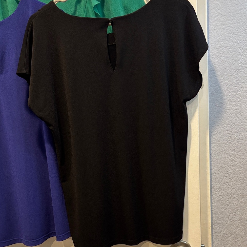 Banana Republic Women's Ruffle Blouses - Blue, Black, Green - Picture 7 of 9